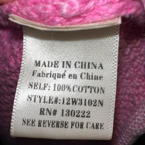 New In Mineral Washed Pink Sweater size Large - Picture 7 of 7